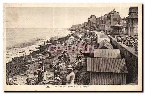 Cartes postales St Aubin sur mer La plage