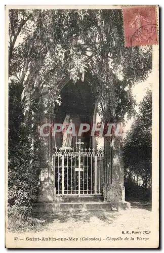 Cartes postales St Aubin sur mer Chapelle de la vierge