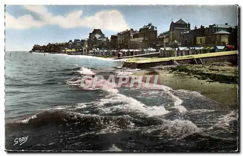 Cartes postales St Aubin sur mer La plage et les villas