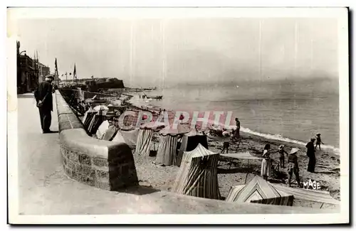 Ansichtskarte AK St Aubin sur mer La digue et la plage