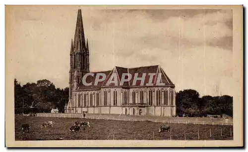 Cartes postales St Aubin sur mer L&#39eglise