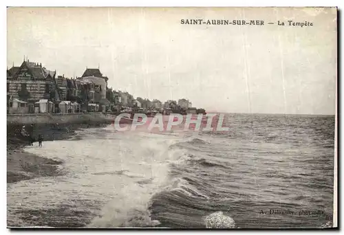 Ansichtskarte AK St Aubin sur mer La tempete