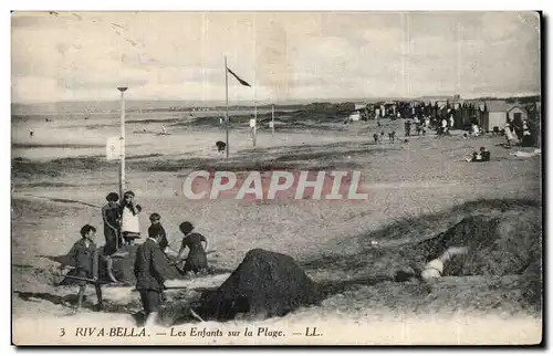 Ansichtskarte AK Riva Bella Les enfants sur la plage