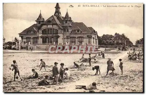 Cartes postales Riva Bella Le nouveau casino et la plage