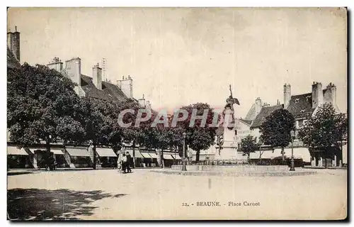 Cartes postales Beaune Place Carnot