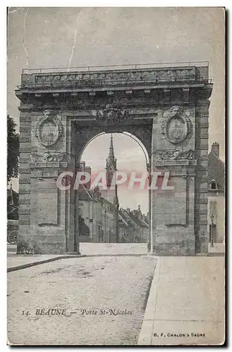 Cartes postales Beaune Porte St Nicolas