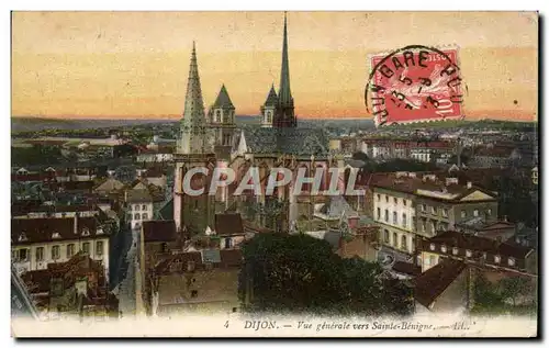 Cartes postales Dijon Vue generale vers Saint Benigne