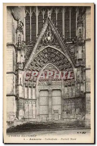 Ansichtskarte AK Auxerre Cathedrale Portail Nord