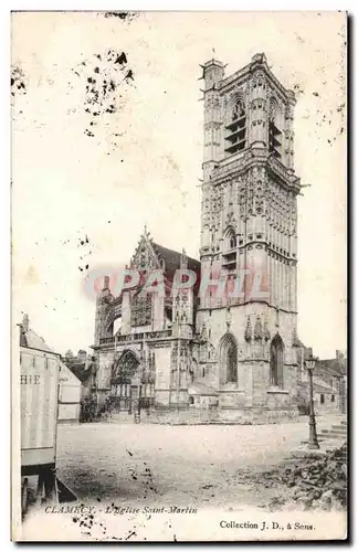 Ansichtskarte AK Clamecy L&#39eglise Saint Martin