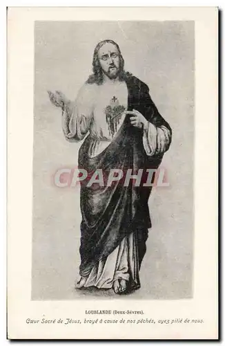 Ansichtskarte AK Loublande Coeur Sacre De Jesus
