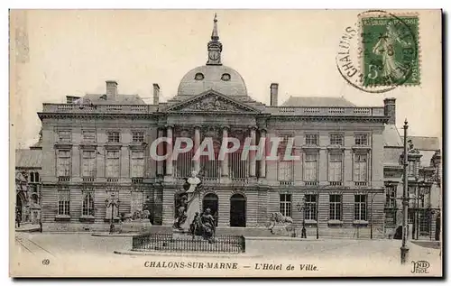 Cartes postales Chalons sur Marne L'hotel de ville