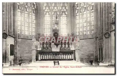 Cartes postales Troyes Choeur de l'eglise Saint Urbain