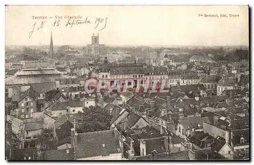 Cartes postales Troyes Vue generale