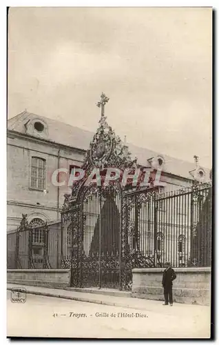 Cartes postales Troyes Grille de l&#39hotel Dieu