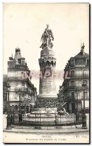 Cartes postales Troyes Monument des enfants de l&#39Aube