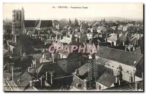 Ansichtskarte AK Troyes Panorama Ouest