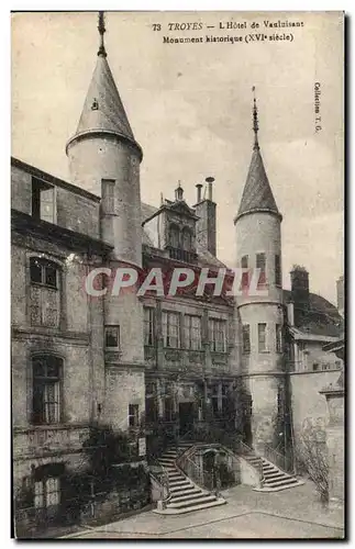 Ansichtskarte AK Troyes Hotel de Vauluisant Monument historique