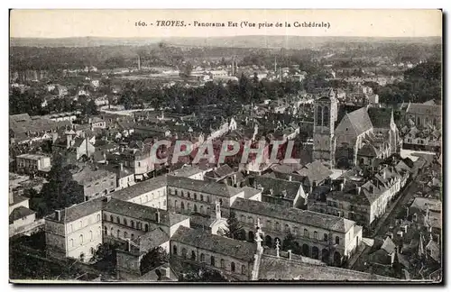 Ansichtskarte AK Troyes Panorama Est (vue prise de la cathedrale)