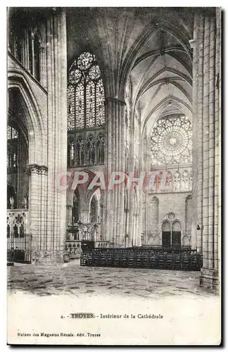 Ansichtskarte AK Troyes Interieur de la cathedrale