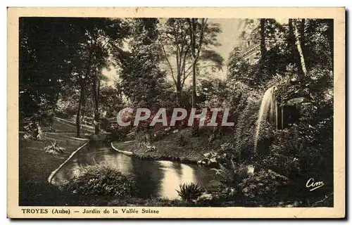 Troyes Ansichtskarte AK Jardin de la vallee suisse