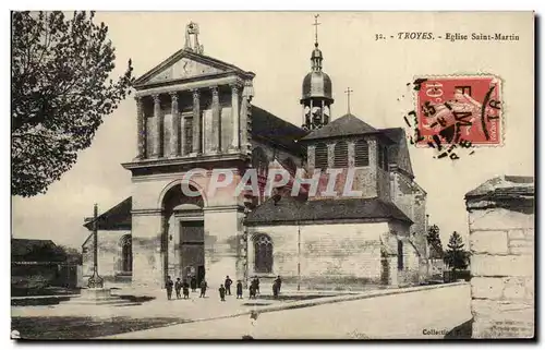 Troyes Ansichtskarte AK Eglise Saint Martin