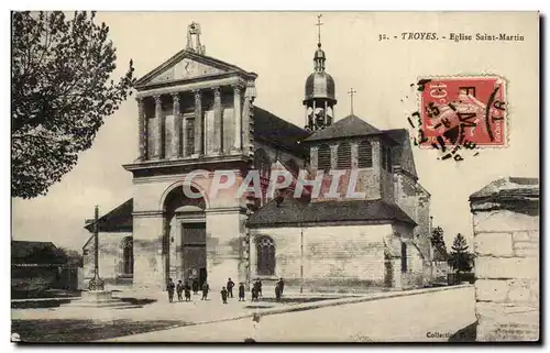 Troyes Cartes postales Eglise Saint Martin