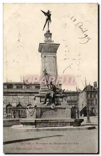 Troyes Cartes postales Monument des bienfaiteurs de l&#39Aube