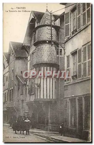 Troyes Cartes postales La tourelle des orfevres