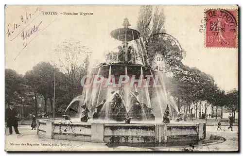 Troyes Cartes postales Fontaine Argence