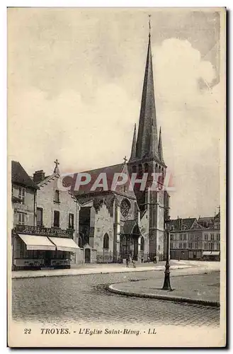 Troyes Cartes postales Eglise Saint Remy