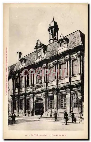 Cartes postales Troyes L'hotel de ville