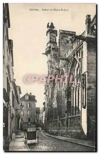 Ansichtskarte AK Troyes Beffroi de l&#39eglise St Jean