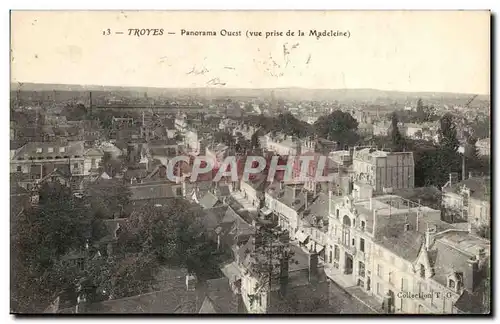 Ansichtskarte AK Troyes Panorama ouest Vue prise de la Madeleine