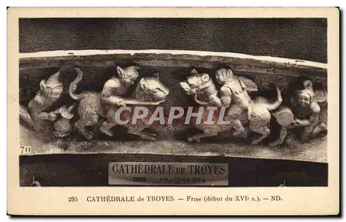 Cartes postales Troyes Cathedrale Frise