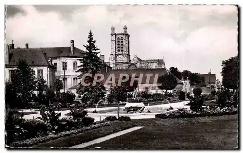 Cartes postales moderne Troyes Jardin de la prefecture