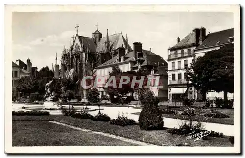 Moderne Karte Troyes Jardin de la prefecture et St Urbain