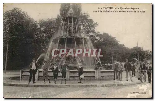 Cartes postales Troyes La fontaine Argence