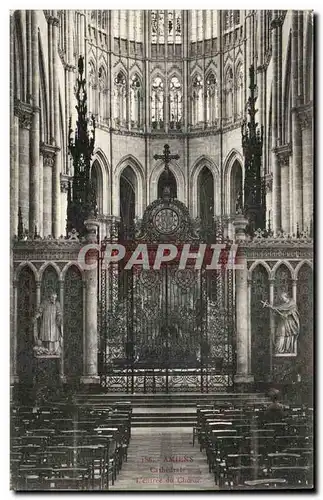 Cartes postales Cathedrale Amiens L'entree du choeur