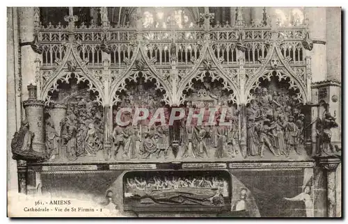 Cartes postales Cathedrale Amiens Cathedrale Vie de St Firmin