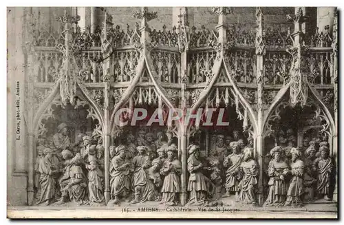 Cartes postales Cathedrale Amiens Cathedrale Vie de St Jacques