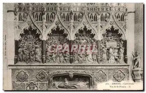 Cartes postales Cathedrale Amiens Cathedrale Vie de St Firmin II