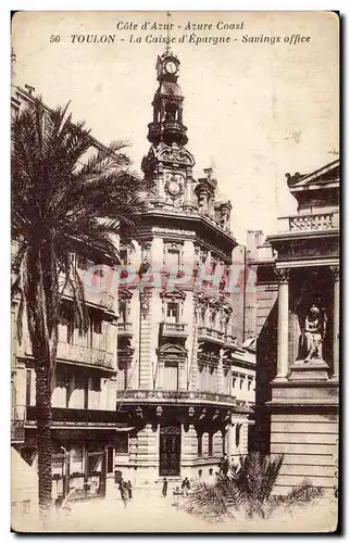 Cartes postales Toulon La caisse d'epargne