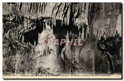 Cartes postales Grottes de Baumes les Messieurs Le dome de Saint Pierre et la sacristie