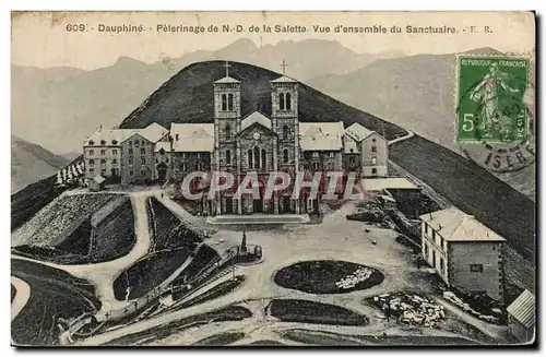 Cartes postales Dauphine Pelerinage de ND de la Salette Vue d&#39ensemble du sanctuaire