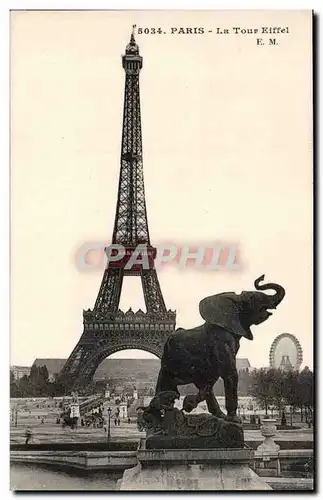 Ansichtskarte AK Paris Tour Eiffel Elephant