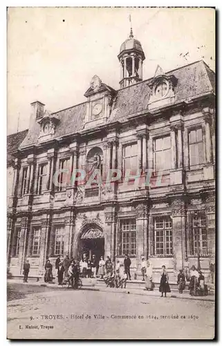 Troyes Cartes postales Hotel de ville
