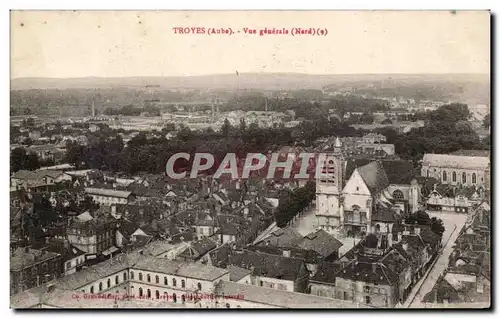 Troyes Cartes postales Vue generale