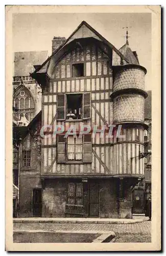 Troyes Ansichtskarte AK Rue Champeaux La tourelle de l&#39orfevre