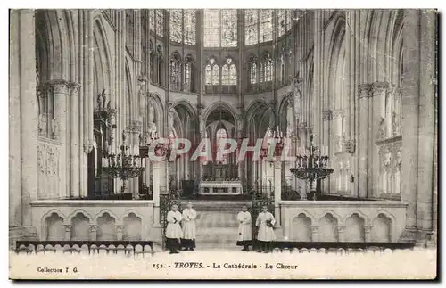 Troyes Ansichtskarte AK Cathedrale le choeur