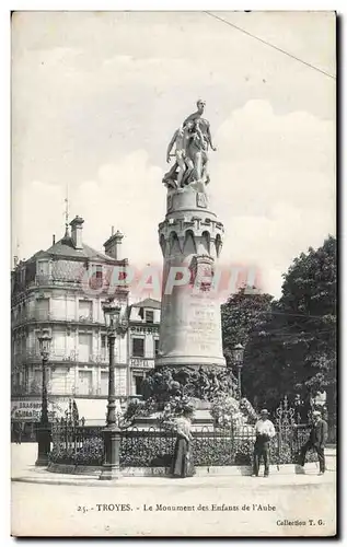 Troyes Cartes postales Le monument aux enfants de l&#39aube
